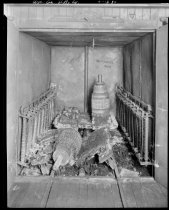 Interior of a destroyed oven